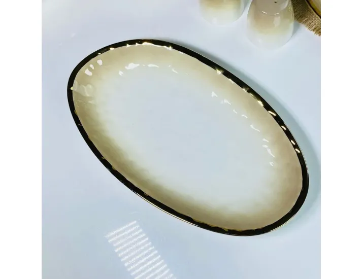 Набор из 2 овальных блюд 35,5см Lenardi Toronto Cream 122-129