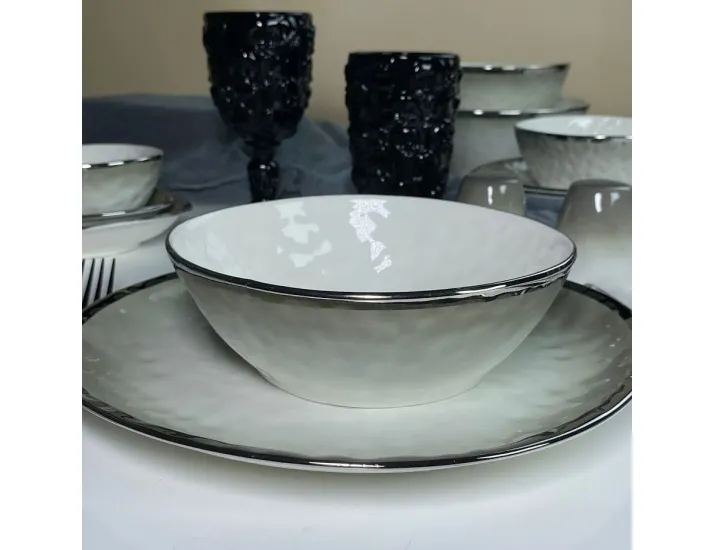 Набор из 2 салатников 17,5х17х6,5см Lenardi Toronto Grey 122-136