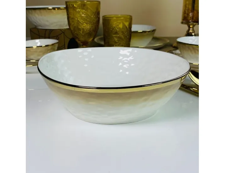 Салатник 25,5х24х8см Lenardi Toronto Cream 122-139