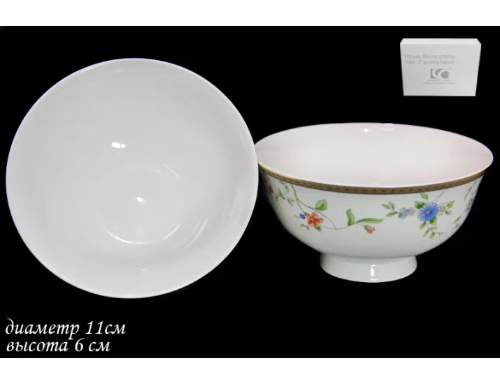 Набор из 2 салатников 11см Lenardi Цветочная поляна 125-083