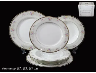 Набор тарелок 18шт Lenardi Лагуна 125-172