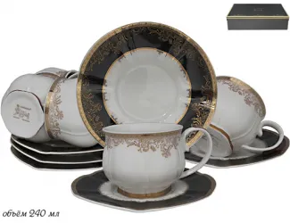 Набор чайных пар 12 предметов на 6 персон Lenardi 133-116