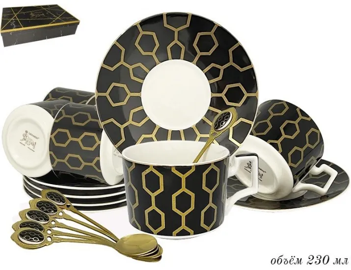 Чайный набор на 6 персон 18 предметов Lenardi 133-122