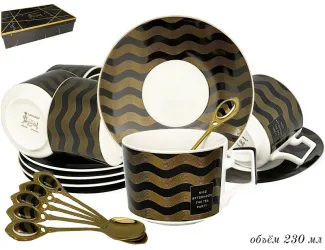 Чайный набор на 6 персон 18 предметов Lenardi 133-129