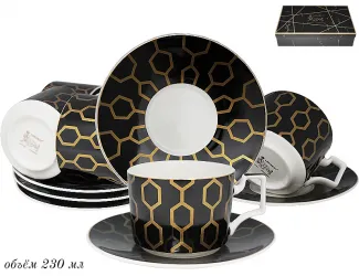 Набор чайных пар 12 предметов на 6 персон Lenardi 133-132