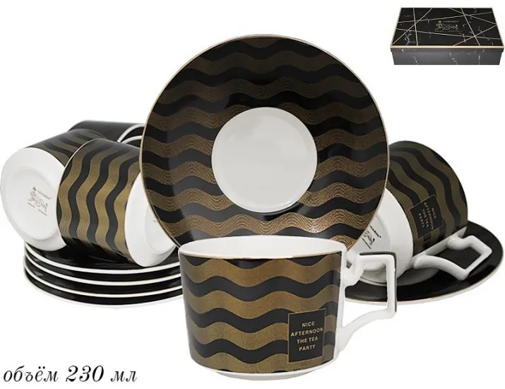 Набор чайных пар 12 предметов на 6 персон Lenardi 133-139