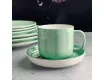Набор чайных пар на 6 персон 12 предметов 250мл Lenardi Мадейра 133-238 зелёный
