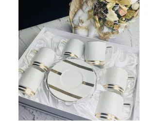 Чайный набор 12предметов 240мл Lenardi Эллада 133-257 белый