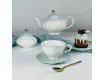 Чайный сервиз на 6 персон 22 предметов Lenardi 133-412 голубой