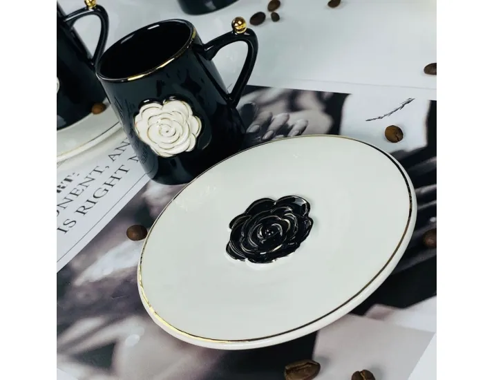 Набор кофейных пар на 6 персон 12 предметов 95мл Lenardi 133-454