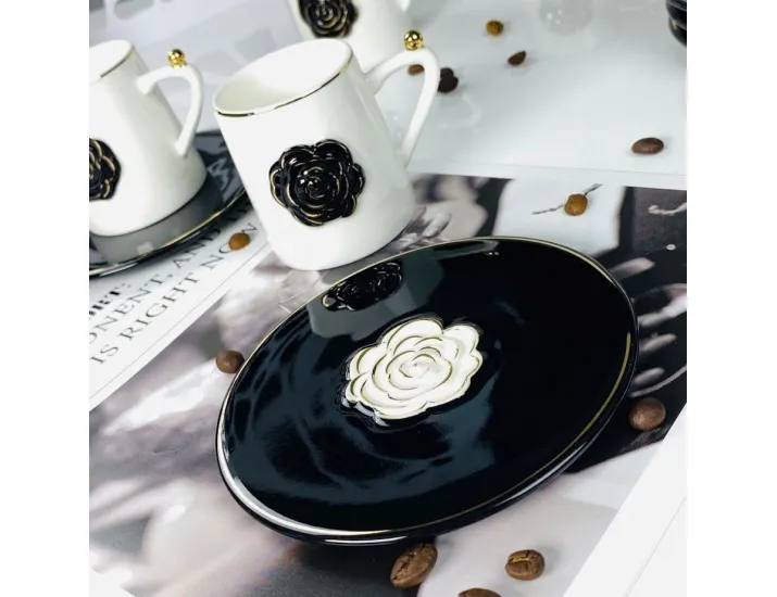 Набор кофейных пар на 6 персон 12 предметов 95мл Lenardi 133-455