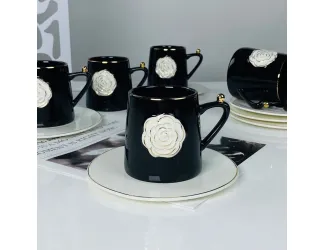 Набор чайных пар на 6 персон 12 предметов 220мл Lenardi 133-458