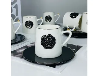 Набор чайных пар на 6 персон 12 предметов 220мл Lenardi 133-459