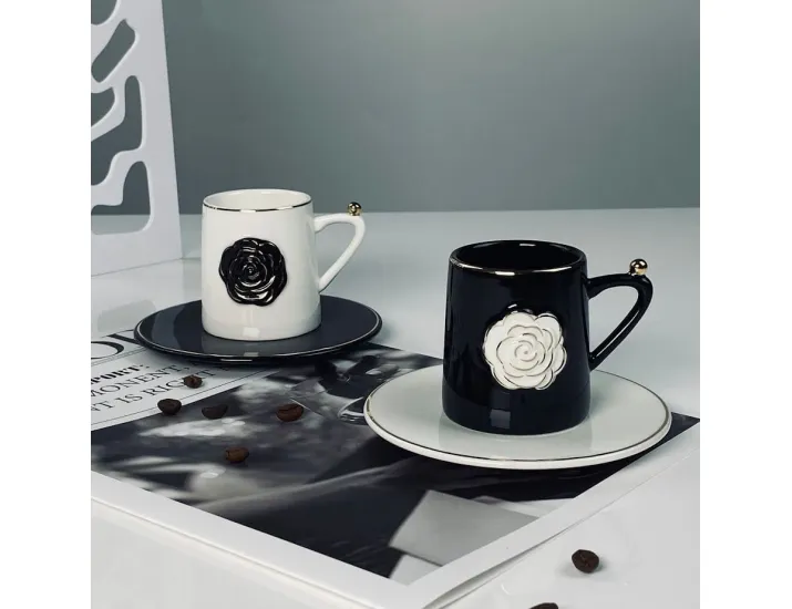 Набор кофейных пар на 2 персоны 4 предмета 95мл Lenardi 133-462