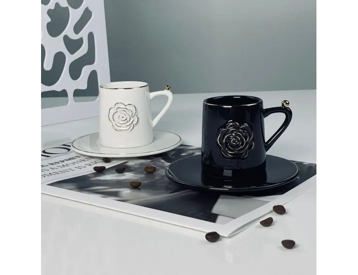 Набор кофейных пар на 2 персоны 4 предмета 95мл Lenardi 133-463