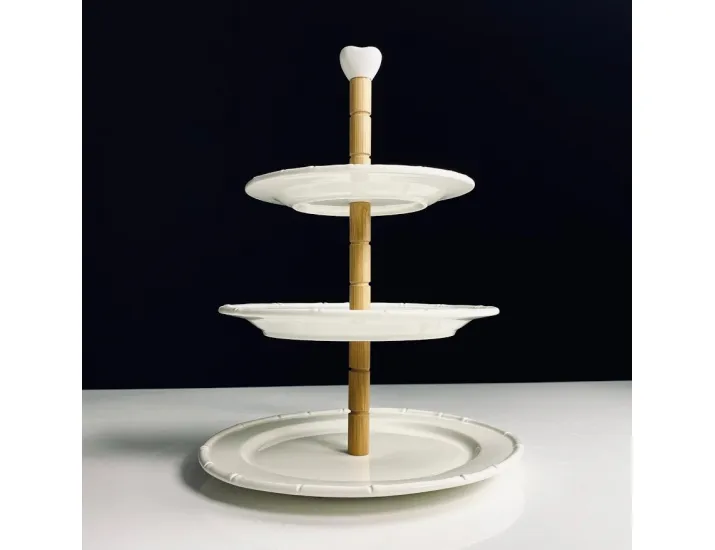 Трехъярусная этажерка Lenardi Bamboo 140-170