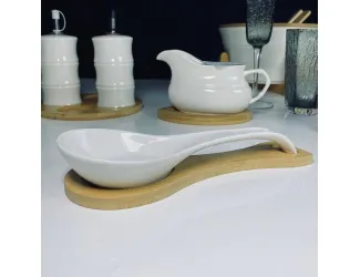 Ложка подставка 27см на нодставке Lenardi Bamboo 140-176