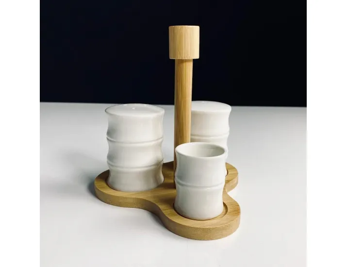 Набор для специй с подставкой для зубочисток на подставке BAMBOO 140-177