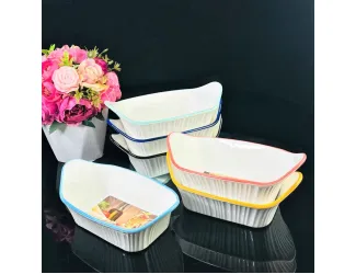 Набор из 6 квадратных салатников 14см 142-046