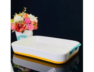 Прямоугольное блюдо для запекания 33см с ручками 142-066