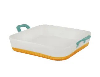 Квадратное блюдо для запекания 27см с ручками 142-069