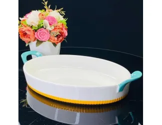 Овальное блюдо для запекания 34см с ручками 142-072