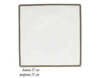 Блюдо квадратное 27см Lenardi Galaxy Gold 145-027