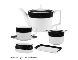 Чайный сервиз на 6 персон 16 предметов Lenardi Pandora 145-416