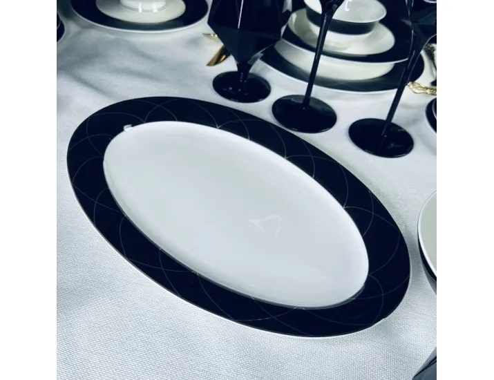 Блюдо овальное 35,5см Lenardi Pandora 145-424