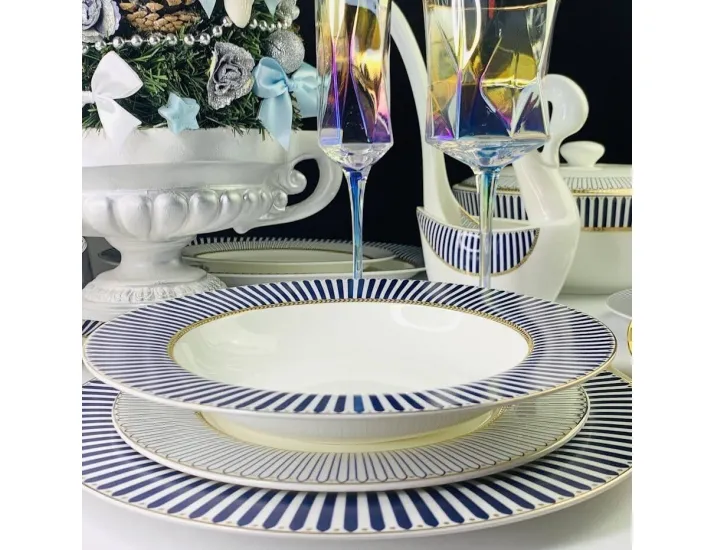 Набор из 6 глубоких тарелок 23см Lenardi Инфанта 145-458