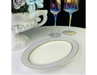 Овальное блюдо 23см Lenardi Инфанта 145-459