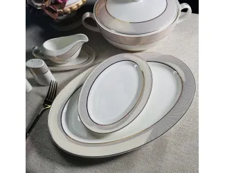 Овальное блюдо 23см Lenardi Золотая Симфония 145-506