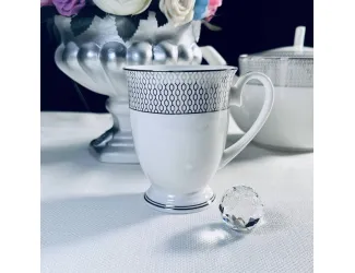 Кружка 350мл Lenardi Севилья серебро 145-555