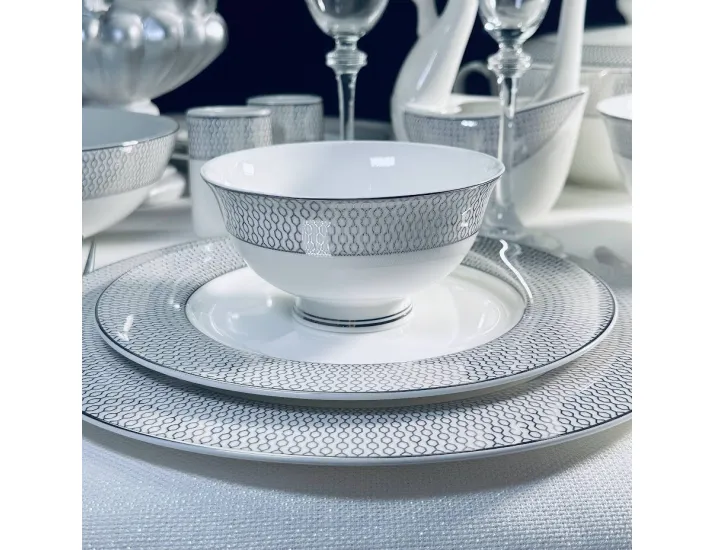 Набор из 6 салатников 11,5см Lenardi Севилья серебро 145-568