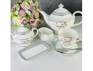 Чайный сервиз на 6 персон  16 предметов Lenardi Сакура 145-628