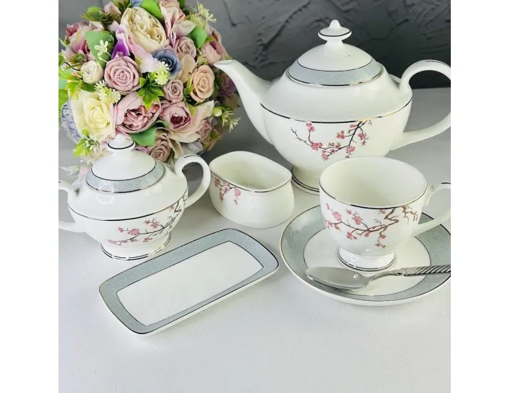 Чайный сервиз на 6 персон  16 предметов Lenardi Сакура 145-628