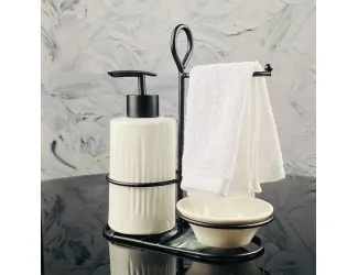 Набор кухонный диспенсер с салфеткой на подставке Lenardi 146-017