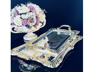 Набор из 2 прямоугольных подносов 36/46,5см Lenardi 151-008