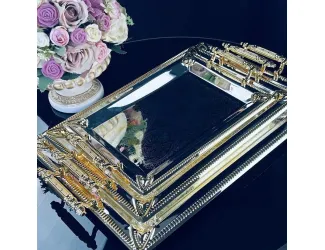 Набор из 3 прямоугольных подносов 36/43/50см Lenardi 151-021