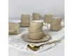 Набор кофейных пар на 6 персон 12 предметов 140мл Lenardi 155-010 бежевый