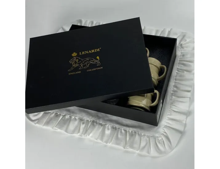 Набор кофейных пар на 6 персон 12 предметов 140мл Lenardi 155-010 бежевый