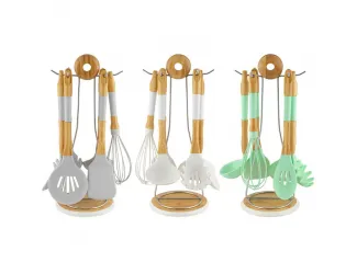 Набор кухонных принадлежностей  6пр. на подставке в под.уп.(х6)