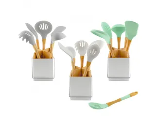 Набор кухонных принадлежностей  5пр. с подставкой в под.уп.(х12)