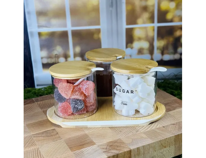 Набор для специй 3предмета с ложками на подставке Lenardi 160-232