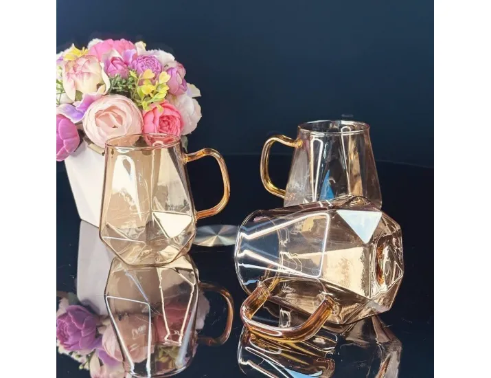 Набор из 6 кружек 350мл Lenardi 160-275 янтарный