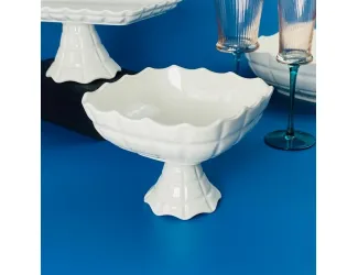 Квадратная конфетница 18х13,5см на ножке Lenardi Корнелия 163-051