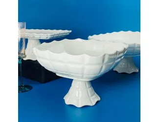 Квадратная фруктовница 25,5х16см на ножке Lenardi Корнелия 163-052