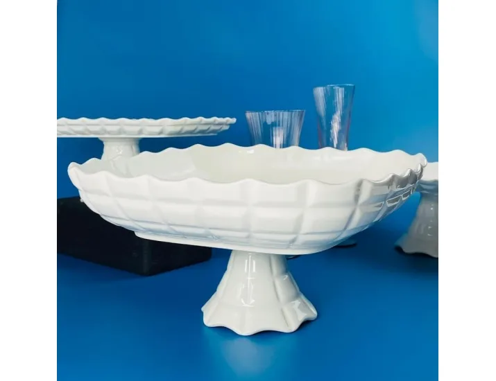 Квадратная фруктовница 30,5х16см на ножке Lenardi Корнелия 163-053