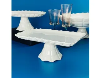 Прямоугольное блюдо 30х18х11,5см на ножке Lenardi Корнелия 163-058