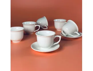 Набор кофейных пар на 6 персон 12 предметов 120мл Lenardi 164-026